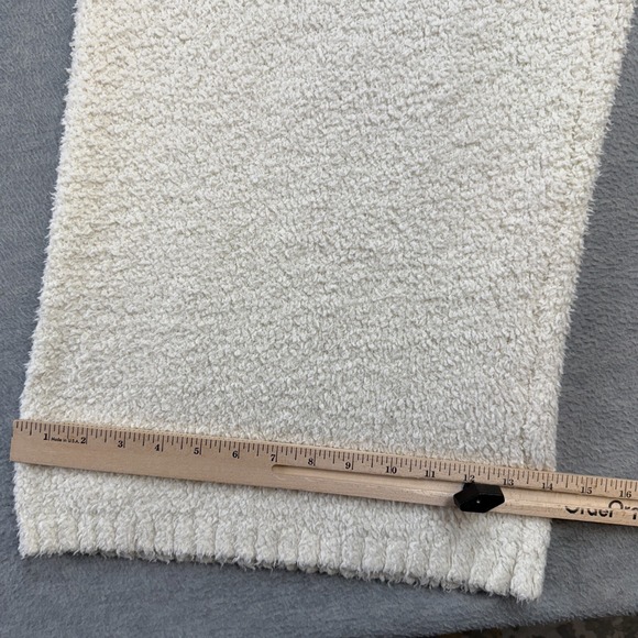 Skims Pants Womens 2X‎ 3X Ivory Cozy Knit Boucle Fleece Wide Leg Lounge Pull On - Picture 13 of 14